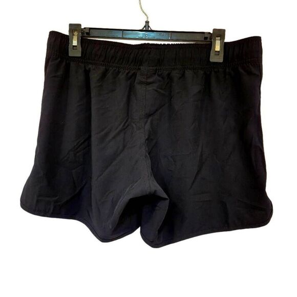 Roxy Women's Black Poly/Spandex Drawstring Athletic Shorts w Pockets - Picture 4 of 7